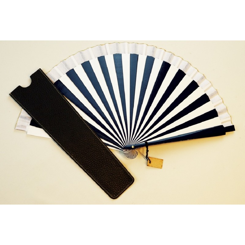Harlekin blau/weiss mit Etui